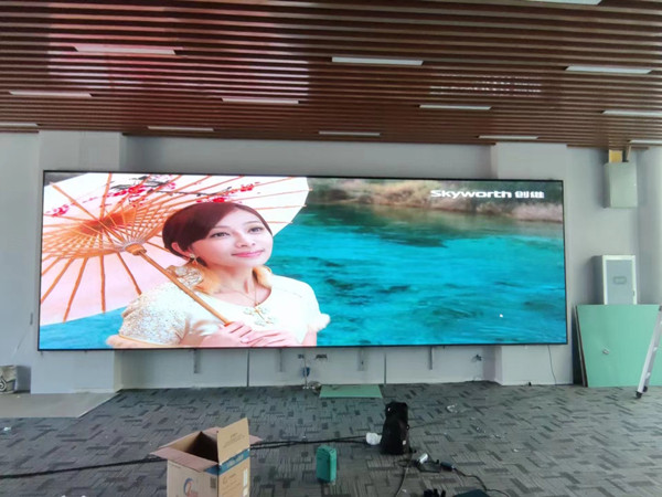 霍林郭勒P1.53led小间距屏安装案例